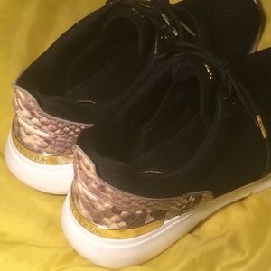 Michael Kors Black Snakeskin sneakers